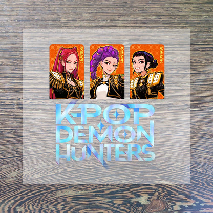 K Pop Demon Hunters Cartoon Iron on Patches for Clothing Kawaii DIY Heat Transfer Stickers Adult Children Clothes Custom Sticker