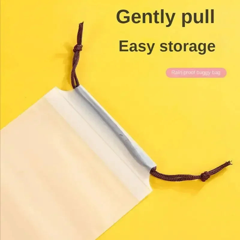 10pcs Beam Mouth Waterproof Umbrella Storage Bag Plastic Bag Drawstring Bag Translucent Bag Out Storage Vehicle-mounted Wet Bag