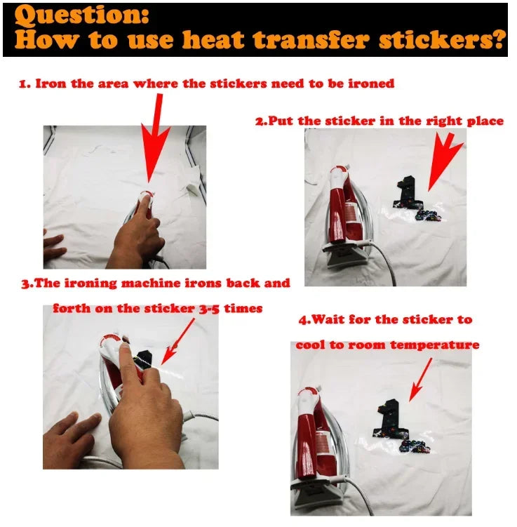 K Pop Demon Hunters Cartoon Iron on Patches for Clothing Kawaii DIY Heat Transfer Stickers Adult Children Clothes Custom Sticker