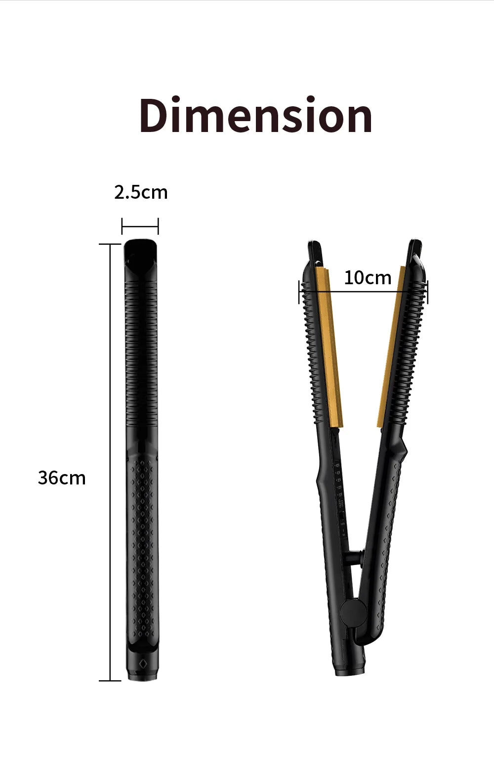 Hair Curler Iron Electric Corrugated Plate Hair Curling Iron Curls Volume Styling Tools