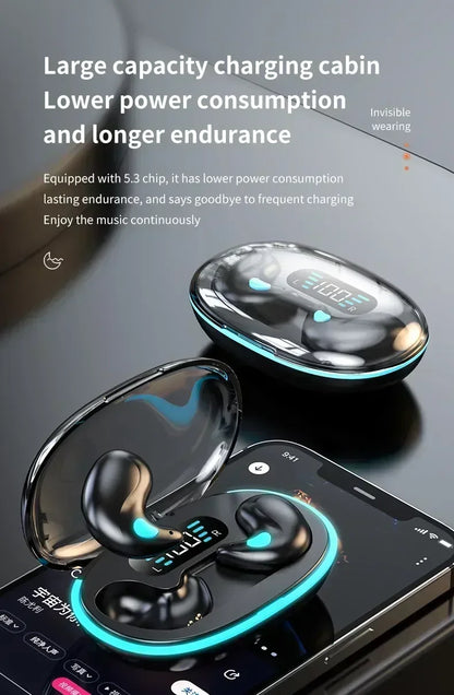 X55 Earphones Wireless Earphones Headphones Noise Reduction Sport Game Sleep Bluetooth 5.0 Earbuds HIFI