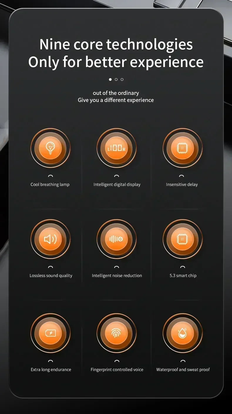 X55 Earphones Wireless Earphones Headphones Noise Reduction Sport Game Sleep Bluetooth 5.0 Earbuds HIFI