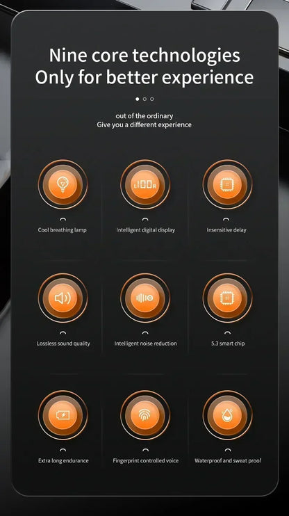 X55 Earphones Wireless Earphones Headphones Noise Reduction Sport Game Sleep Bluetooth 5.0 Earbuds HIFI