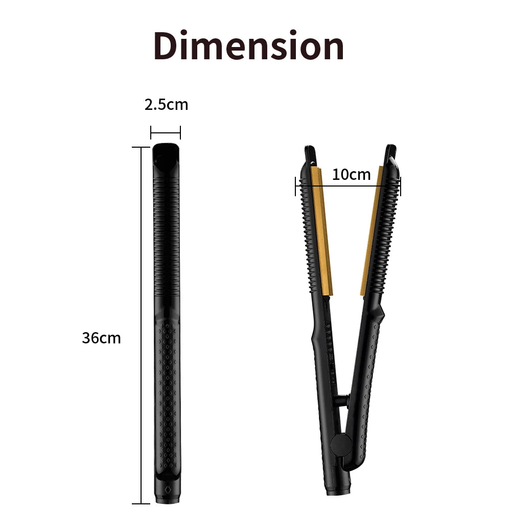 Hair Curler Iron Electric Corrugated Plate Hair Curling Iron Curls Volume Styling Tools