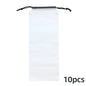 10pcs Beam Mouth Waterproof Umbrella Storage Bag Plastic Bag Drawstring Bag Translucent Bag Out Storage Vehicle-mounted Wet Bag