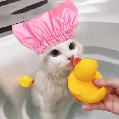 Adjustable Dog Bath Hat Dog Grooming Hat Adjustable Waterproof Pet Shower Hat for Cat Bathing Grooming Anti-ear Water Hood