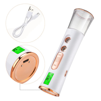 Double Spray-head Nano Facial Steamer Skin Test Mist Spray Cleaning Pores Water SPA Hydrating Face Sprayer Skin Care USB Charge