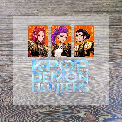 K Pop Demon Hunters Cartoon Iron on Patches for Clothing Kawaii DIY Heat Transfer Stickers Adult Children Clothes Custom Sticker