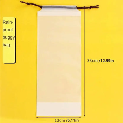 10pcs Beam Mouth Waterproof Umbrella Storage Bag Plastic Bag Drawstring Bag Translucent Bag Out Storage Vehicle-mounted Wet Bag