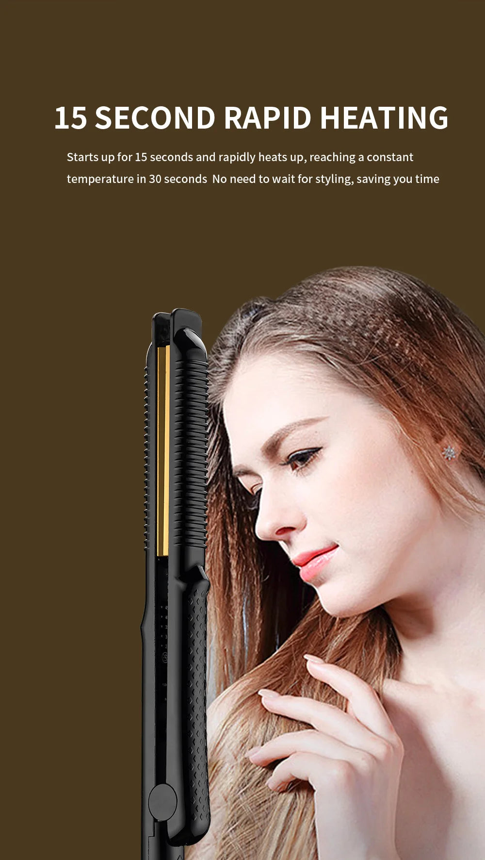 Hair Curler Iron Electric Corrugated Plate Hair Curling Iron Curls Volume Styling Tools