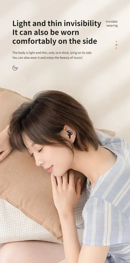 X55 Earphones Wireless Earphones Headphones Noise Reduction Sport Game Sleep Bluetooth 5.0 Earbuds HIFI