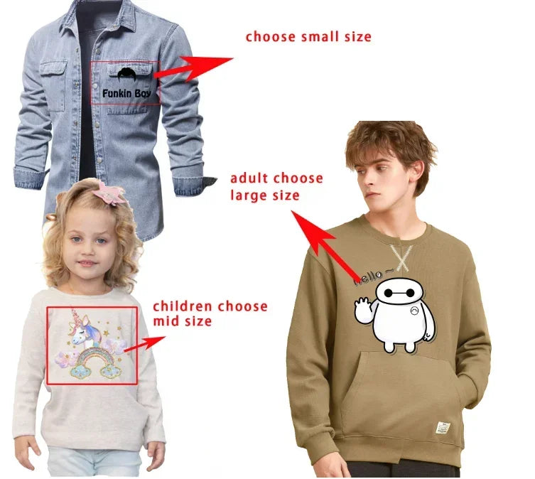 K Pop Demon Hunters Cartoon Iron on Patches for Clothing Kawaii DIY Heat Transfer Stickers Adult Children Clothes Custom Sticker